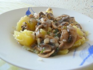 garniture aux champignons