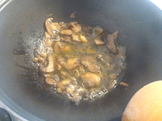 champignons cuits