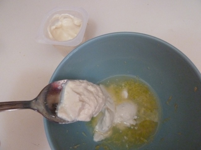 melange yaourt soja citron