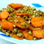 assiette carottes et haricots mungo