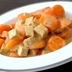 carottes au thym et tofu assiette