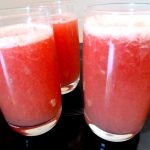 smoothie pomelos rose fenouil aubepine verres