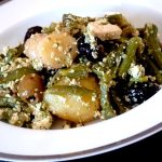 salade-proteinee-haricots-verts-tofu-chanvre-servir