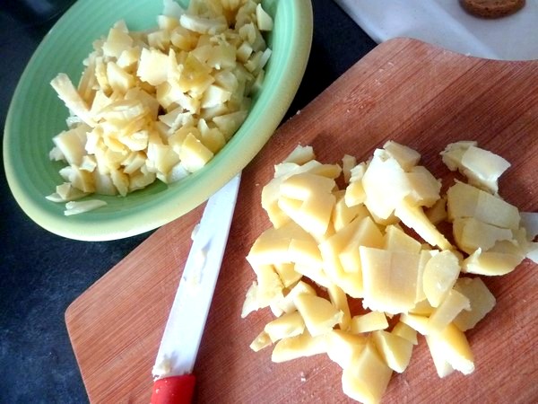 gnocchis pomme de terre à poeler couper petit
