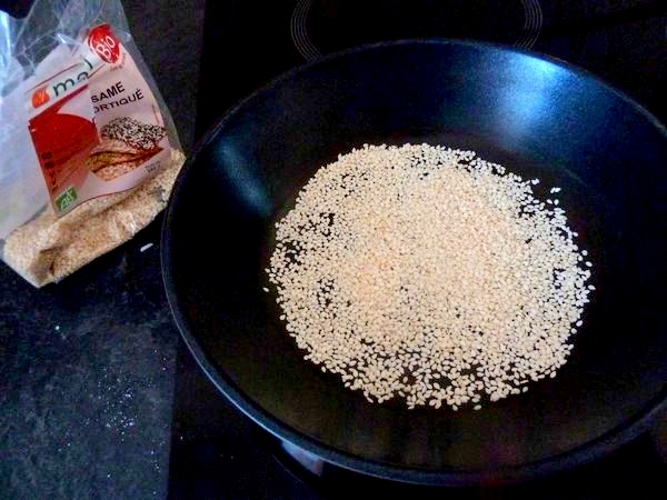 riz pilaf aux epinards graines sesame