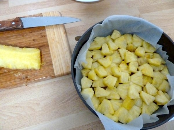 tarte sans fond ananas