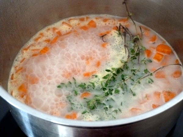 flans carottes thym lait de coco