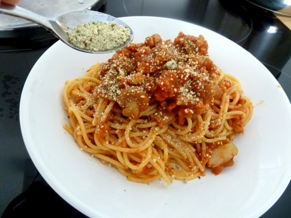 spaghettis bolognaise vegan sans gluten