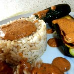 courgettes riz sauce tomates crues