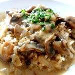 RECETTE : RIZ CARBONARA CHAMPIGNONS