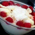 Recette Ananas Framboises Creme Crue