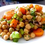 salade carottes celeri pois chiches assiette
