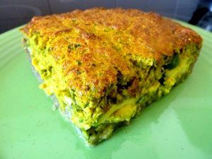 tarte aux courgettes servir