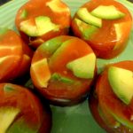 avocat tomate en gelee demoulage