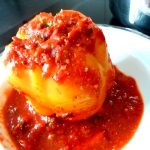 poivrons farcis aux legumes et tofu dressage