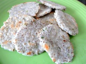 galettes-semoule-de-riz-et-graines-de-chia-dresser