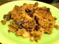 crumble poire pruneaux dresser