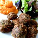 falafels aux haricots graines de lin persil avec legumes