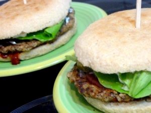 hamburger vegetarien servir chaud