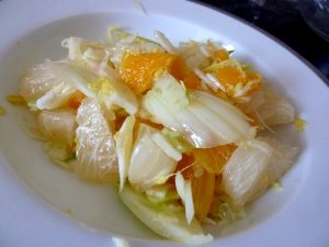 crudites fenouil agrumes gingembre