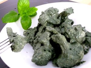 chou-fleur pesto menthe cajou spiruline