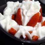 fraises et chantilly de coco