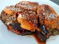 gratin aubergines patates douces