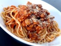 spaghettis bolognaise vegan sans gluten