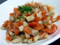 salade poivrons fenouil ail gingembre