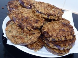 aubergines aux flocons d'avoine